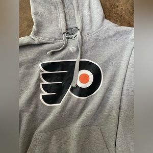 Philadelphia Flyers Old Time Hockey 80% cotton Medium Hooded Sweatshirt